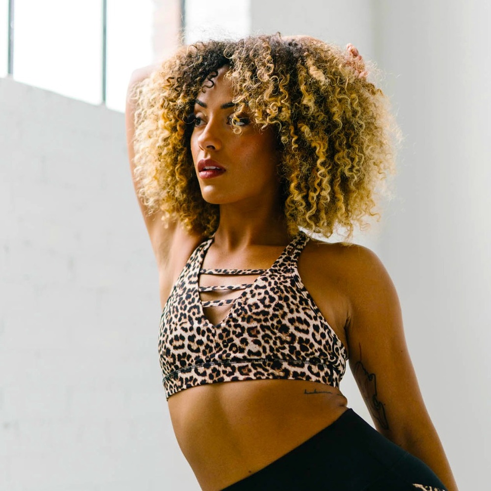 Zyia Active Leopard Grid Bra